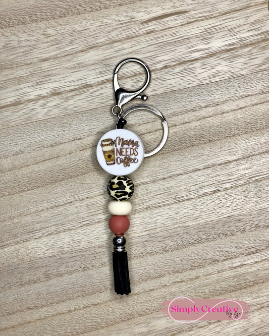 Mama Needs Coffee Keychain