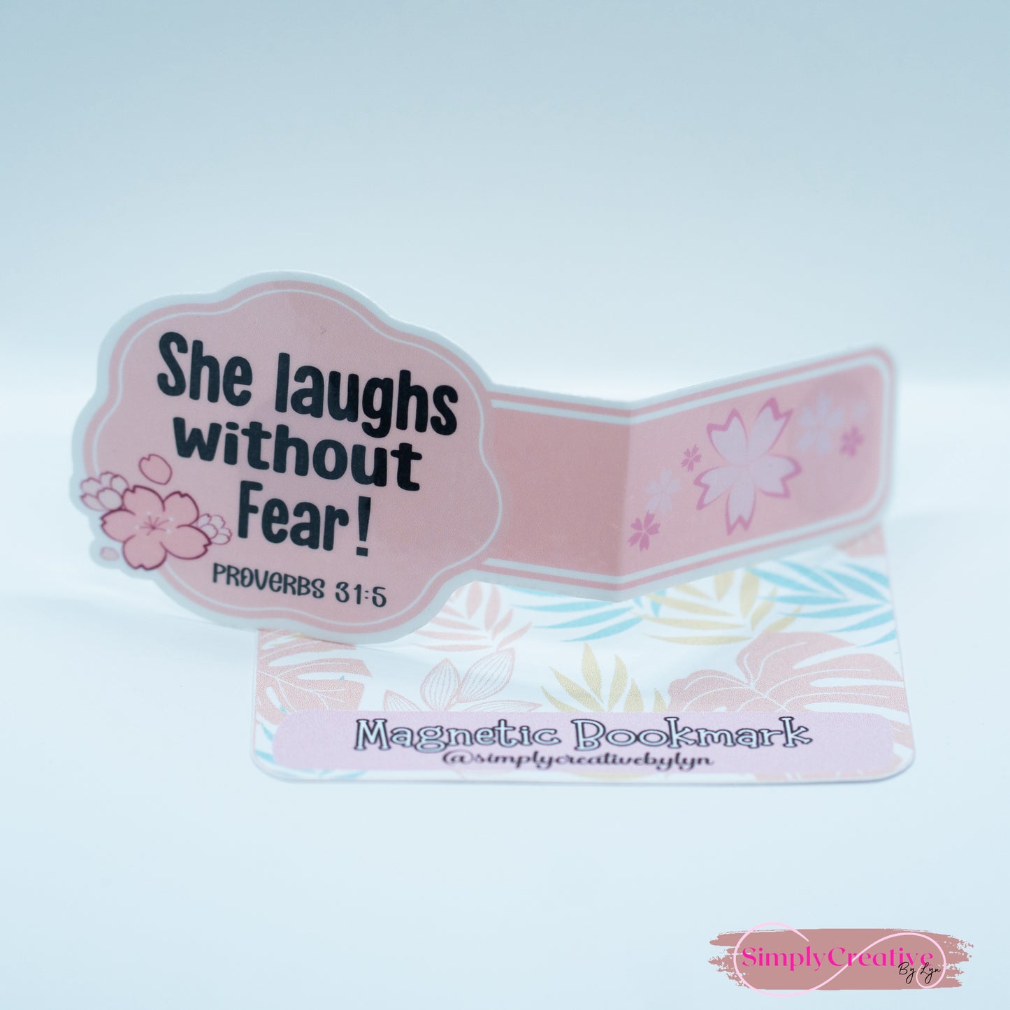 She laughs without fear magnetic bookmark